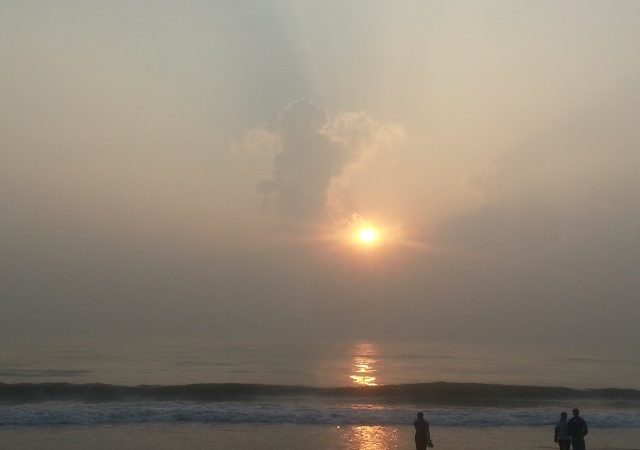 sunrise at eliot's beach