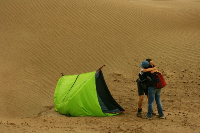 tent in taklamakan