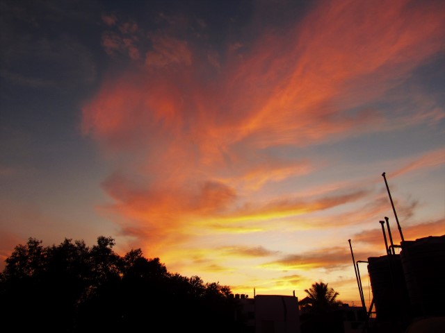 sunset in bangalore